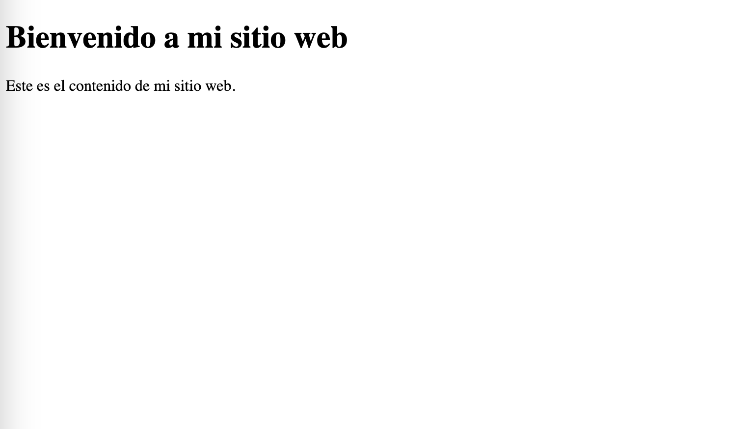 html en la web